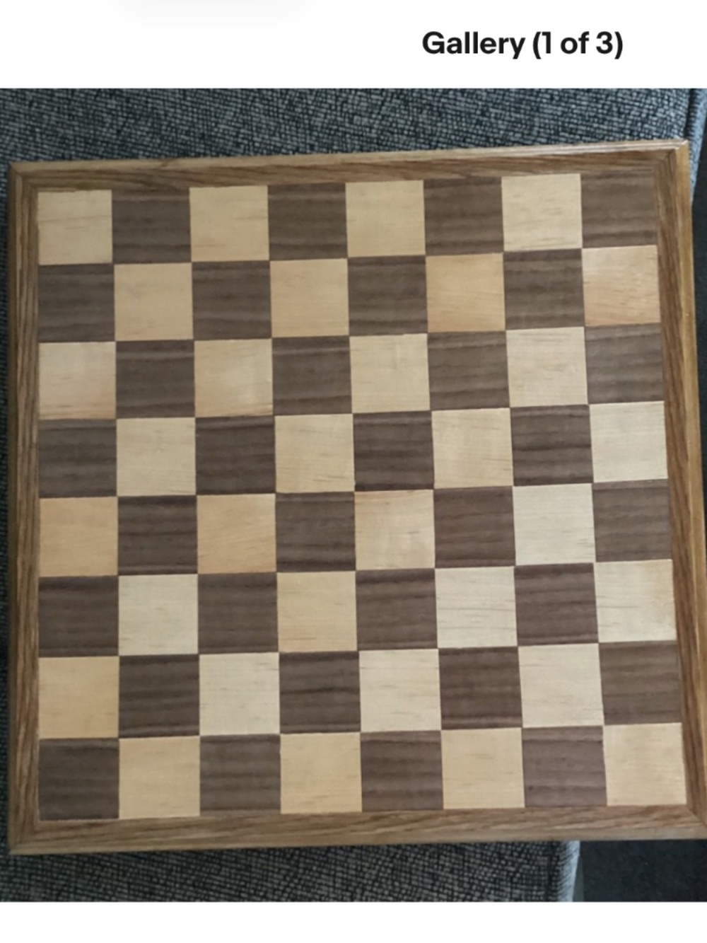 Handmade Wooden Chess / Checkers Board